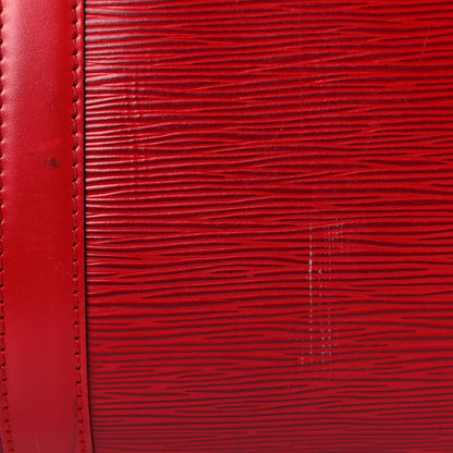 Louis Vuitton Epi Keepall 55 Castillan Red 22 of 32