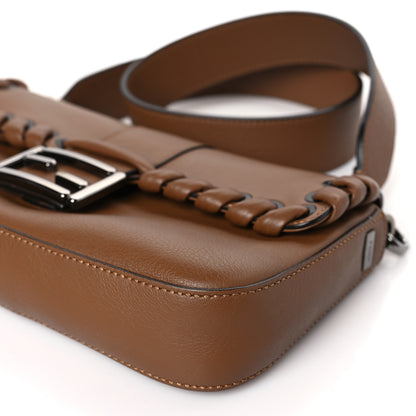 Fendi Vitello Dolce Lace Up Baguette Brownie 9 of 9