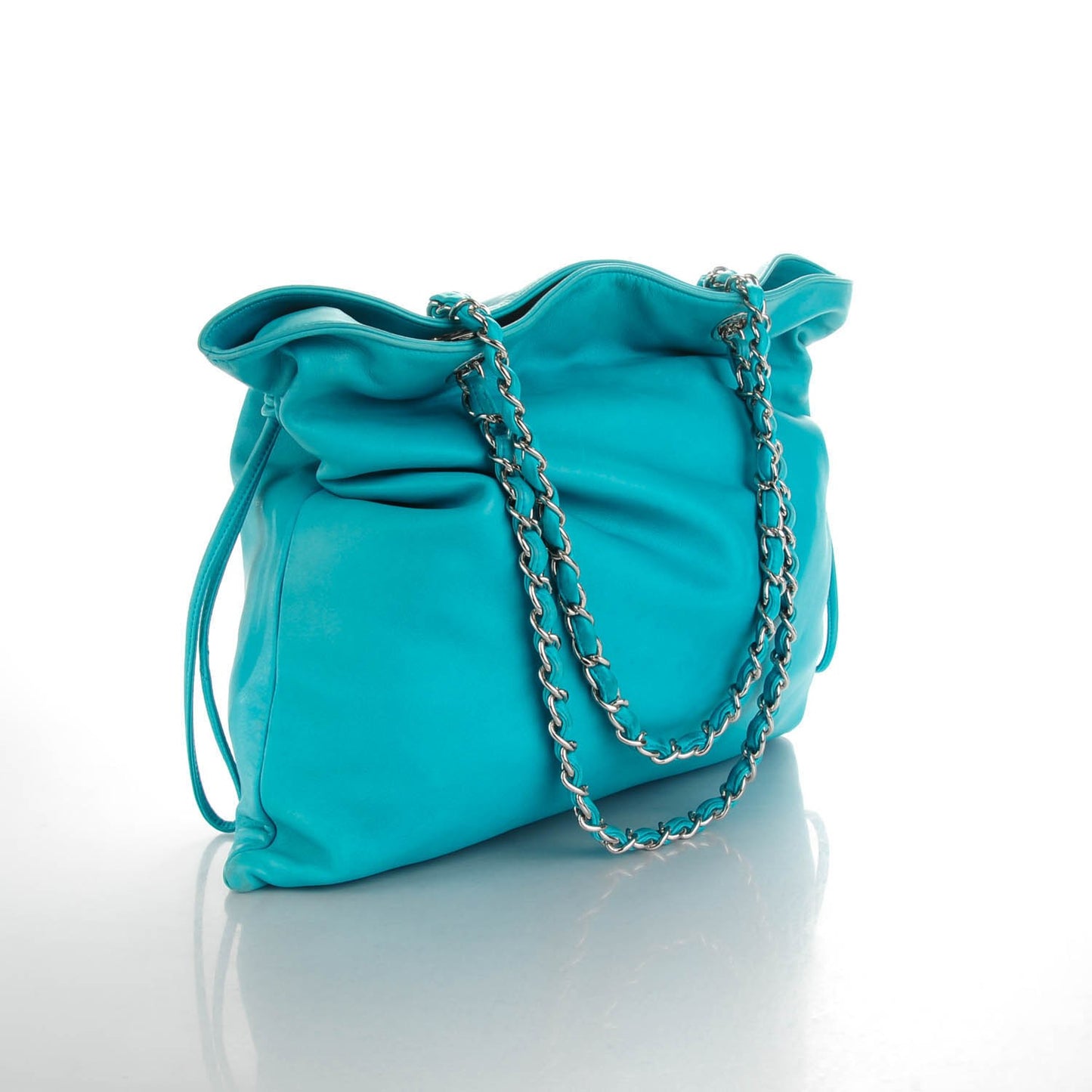 Lambskin CC Disc Tote Turquoise
