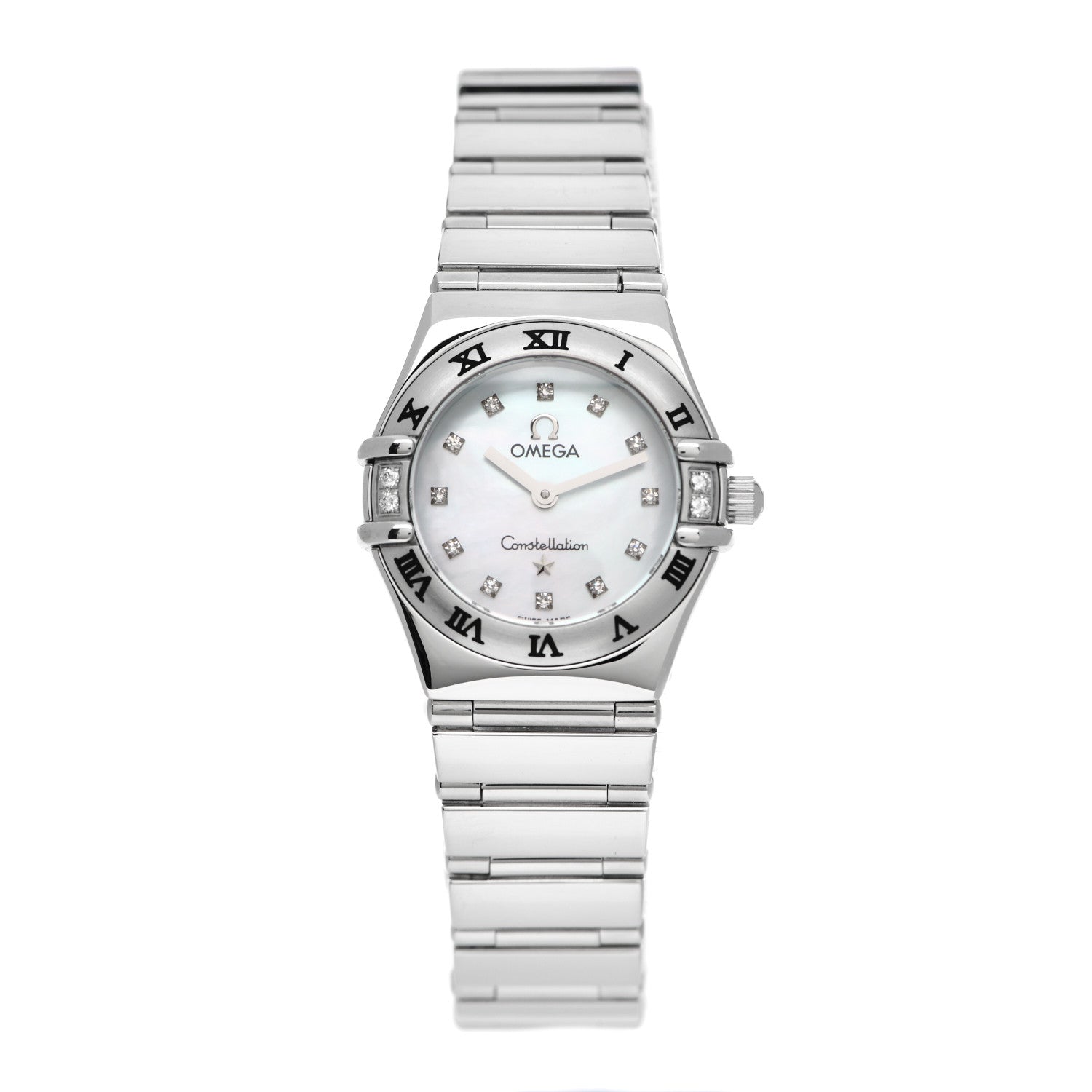 Omega Stainless Steel Diamond Mother of Pearl 23mm Constellation My Choice Quartz Watch 1566.76 1 of 4