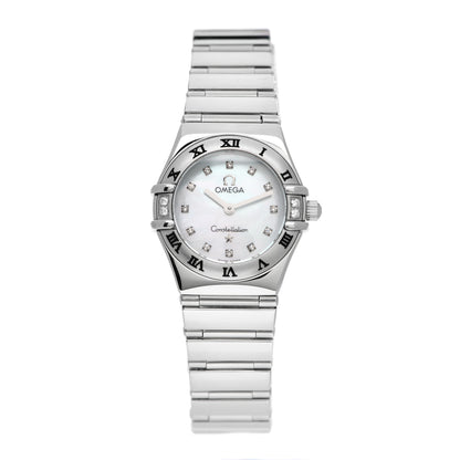 Omega Stainless Steel Diamond Mother of Pearl 23mm Constellation My Choice Quartz Watch 1566.76 1 of 4