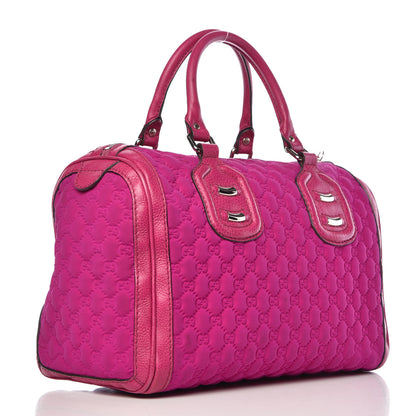 Gucci Guccissima Neoprene Techno Tag Medium Boston Magenta 3 of 20