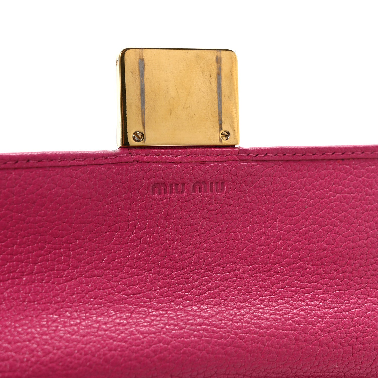 Miu Miu Goatskin Madras Wallet Peonia Ametista 6 of 13