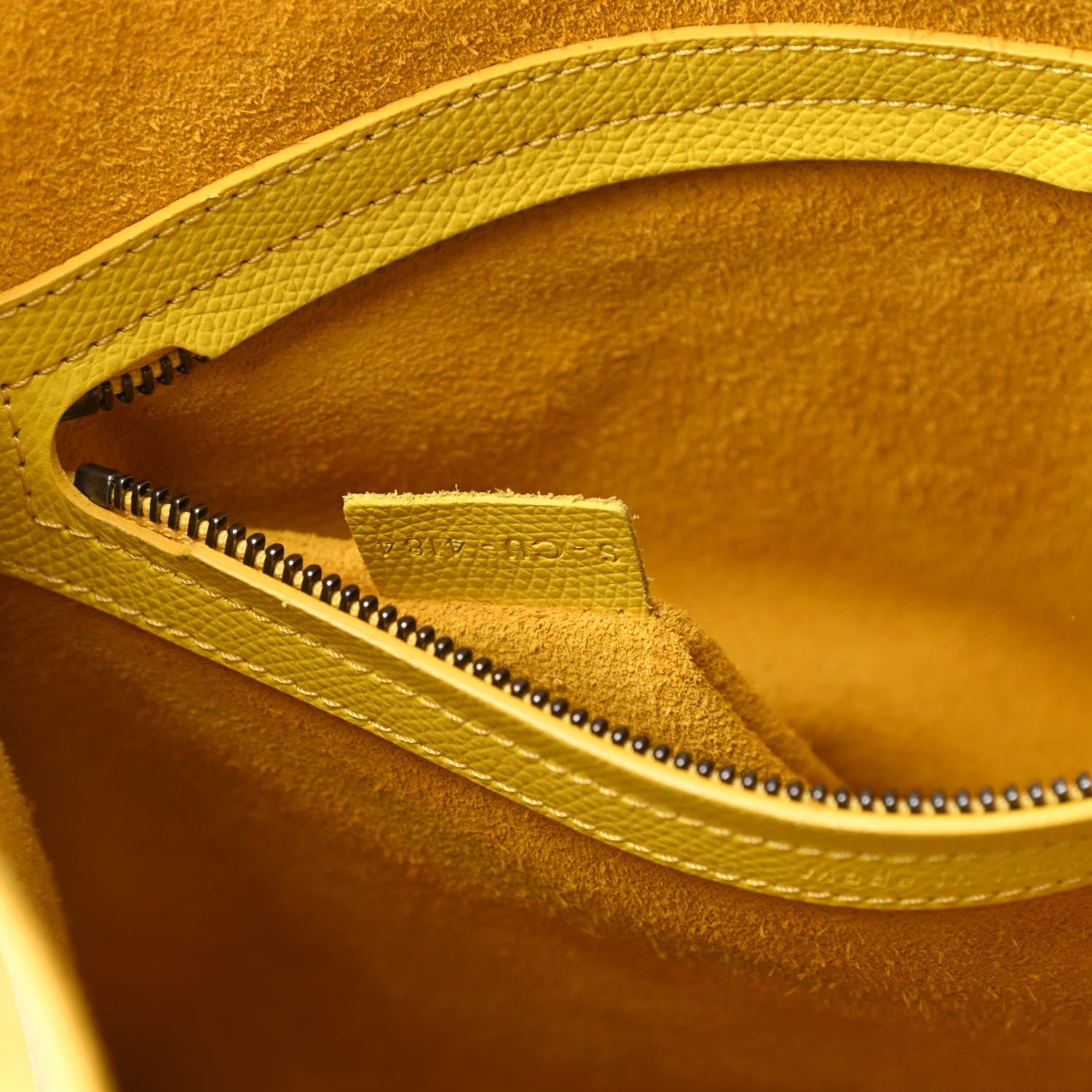 Celine Grained Calfskin Medium Phantom Luggage Yellow 8 of 18