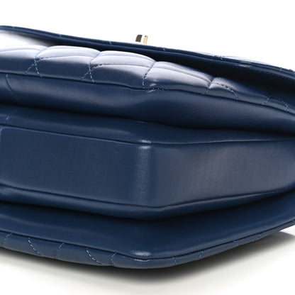 Chanel Lambskin Quilted Small Trendy CC Flap Dual Handle Bag Navy 10 of 12