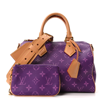 Louis Vuitton Calfskin Monogram Speedy P9 Bandouliere 25 Lotus Purple 2 of 10