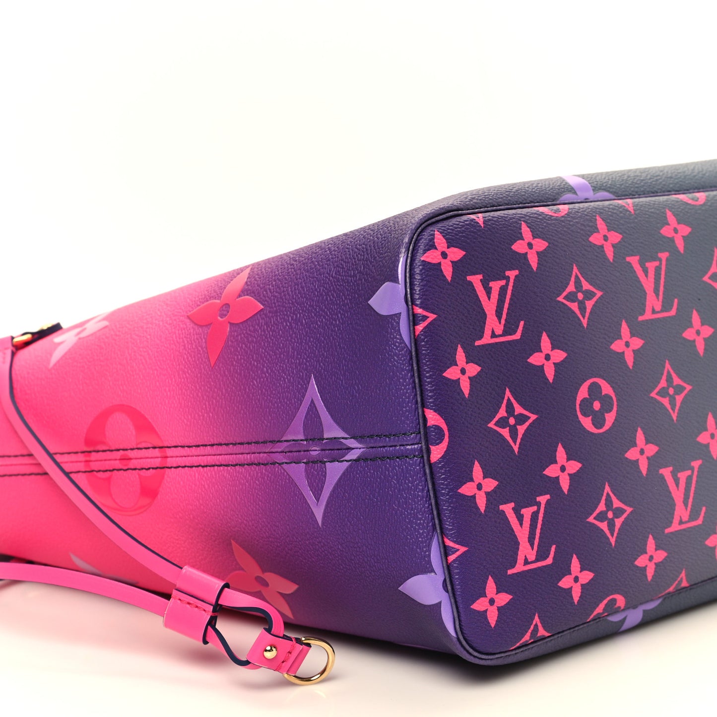 Monogram Giant Spring In The City Neverfull MM Midnight Fuchsia