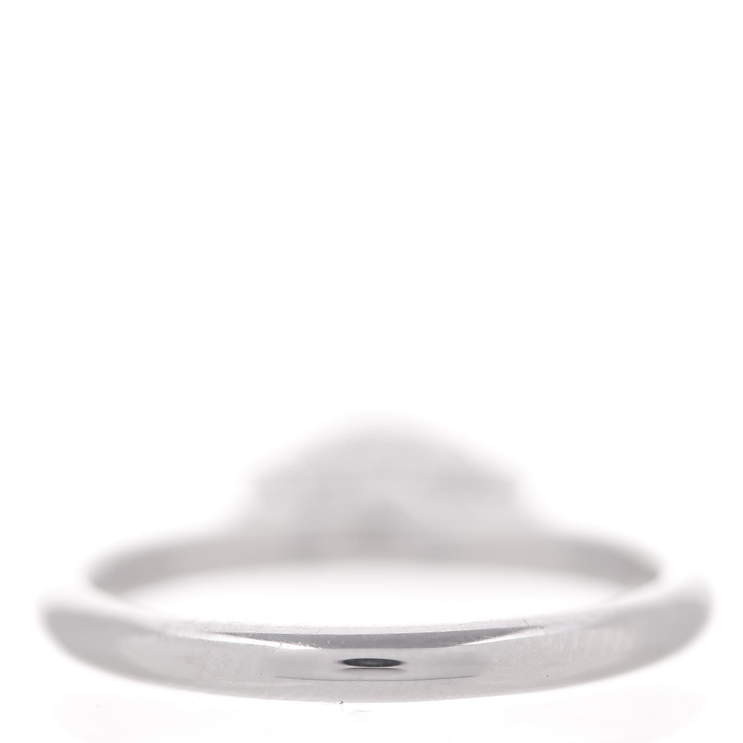 18K White Gold Diamond Heart Swing Dangle Ring 47.5 4.25