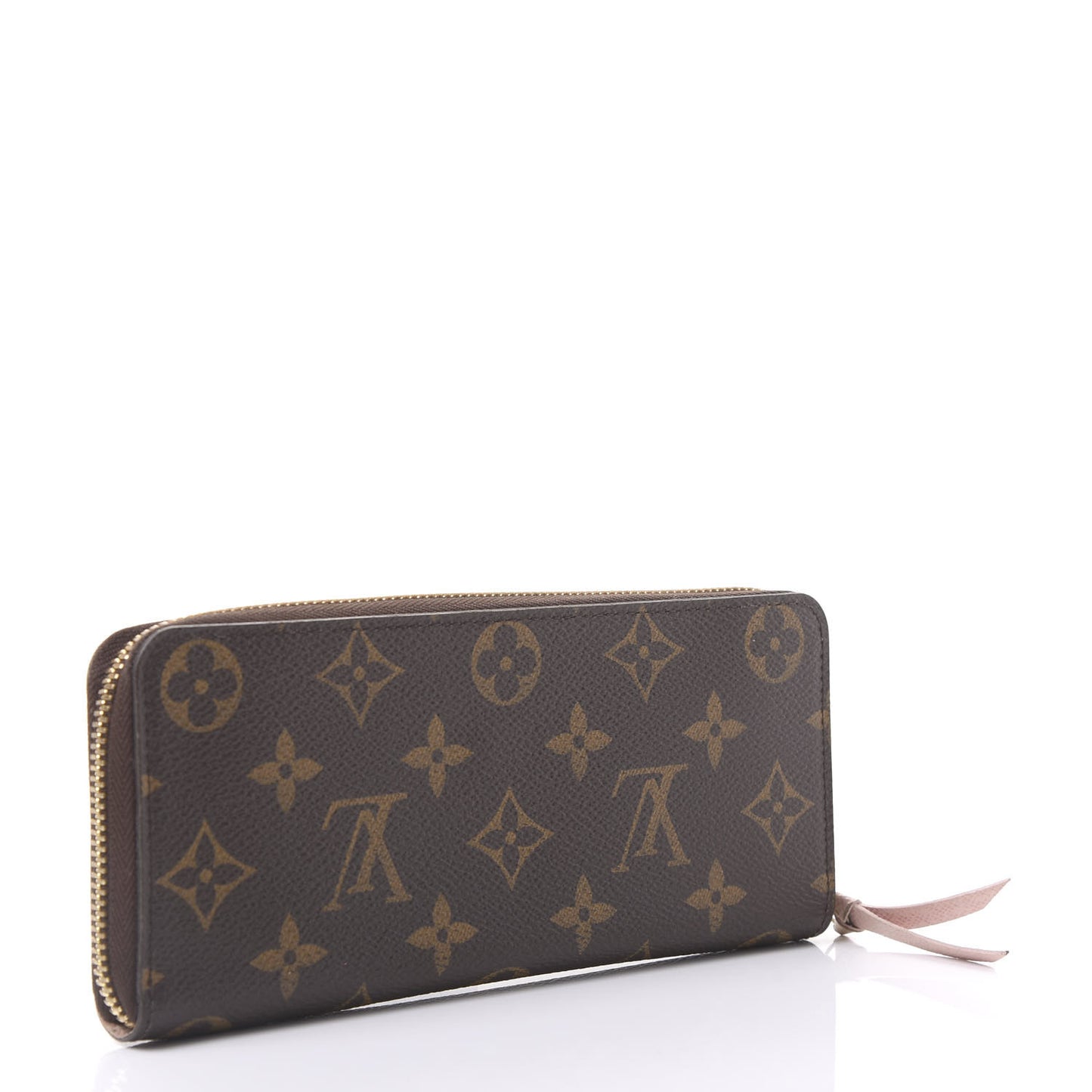 Monogram Clemence Wallet Rose Ballerine