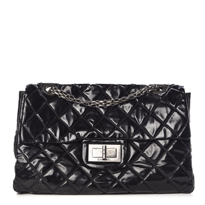 Chanel Vinyl Quilted XXL Reissue Flap Black 1 of 20