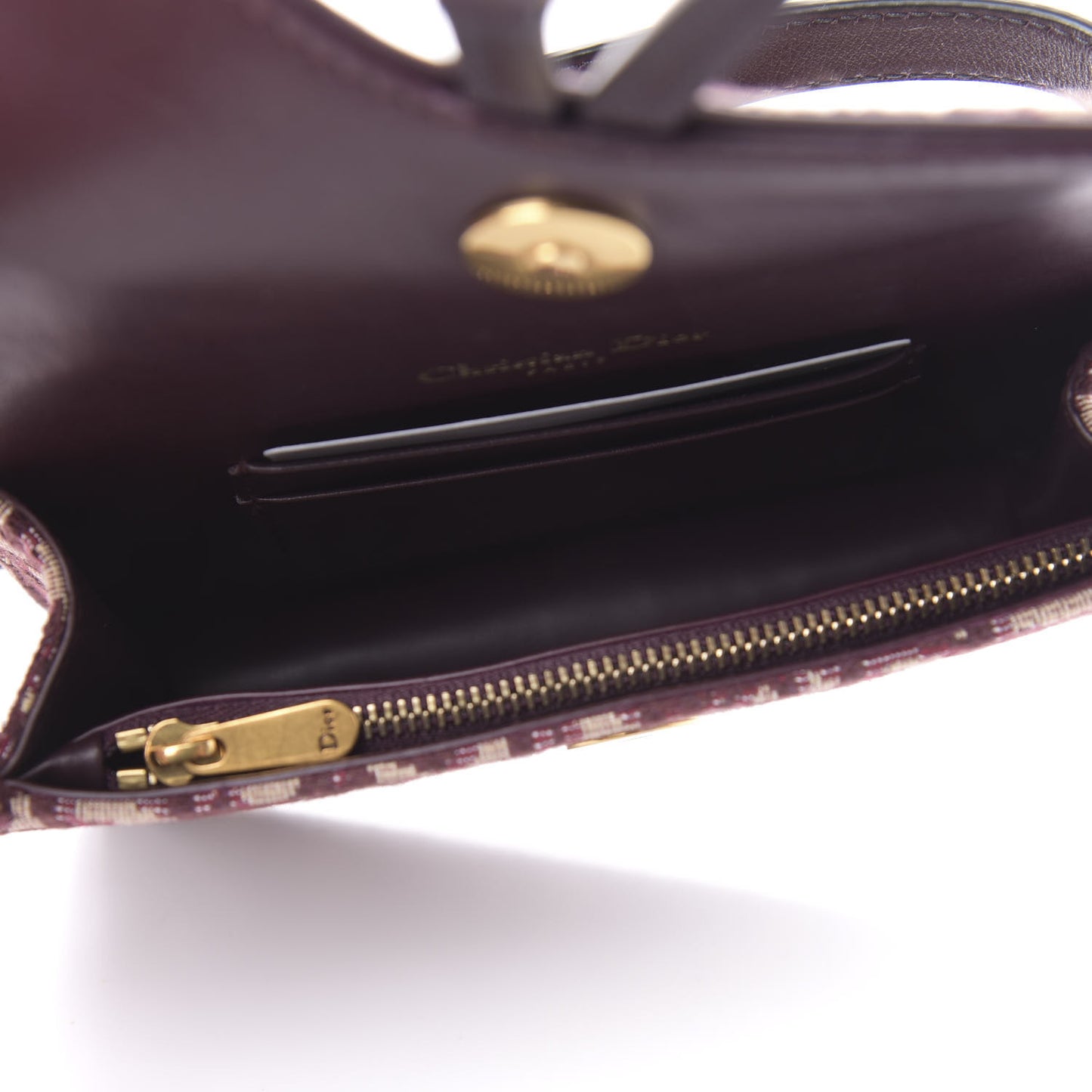 Oblique Saddle Belt Bag Bordeaux