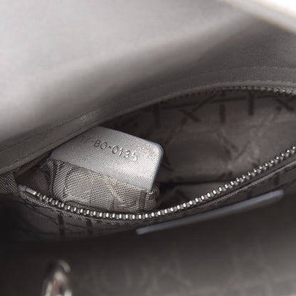 Christian Dior Metallic Lambskin Cannage Mini Lady Dior Silver 7 of 13