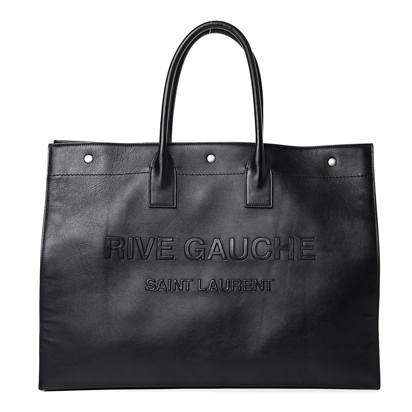 Vitello Rive Gauche Large Tote Black