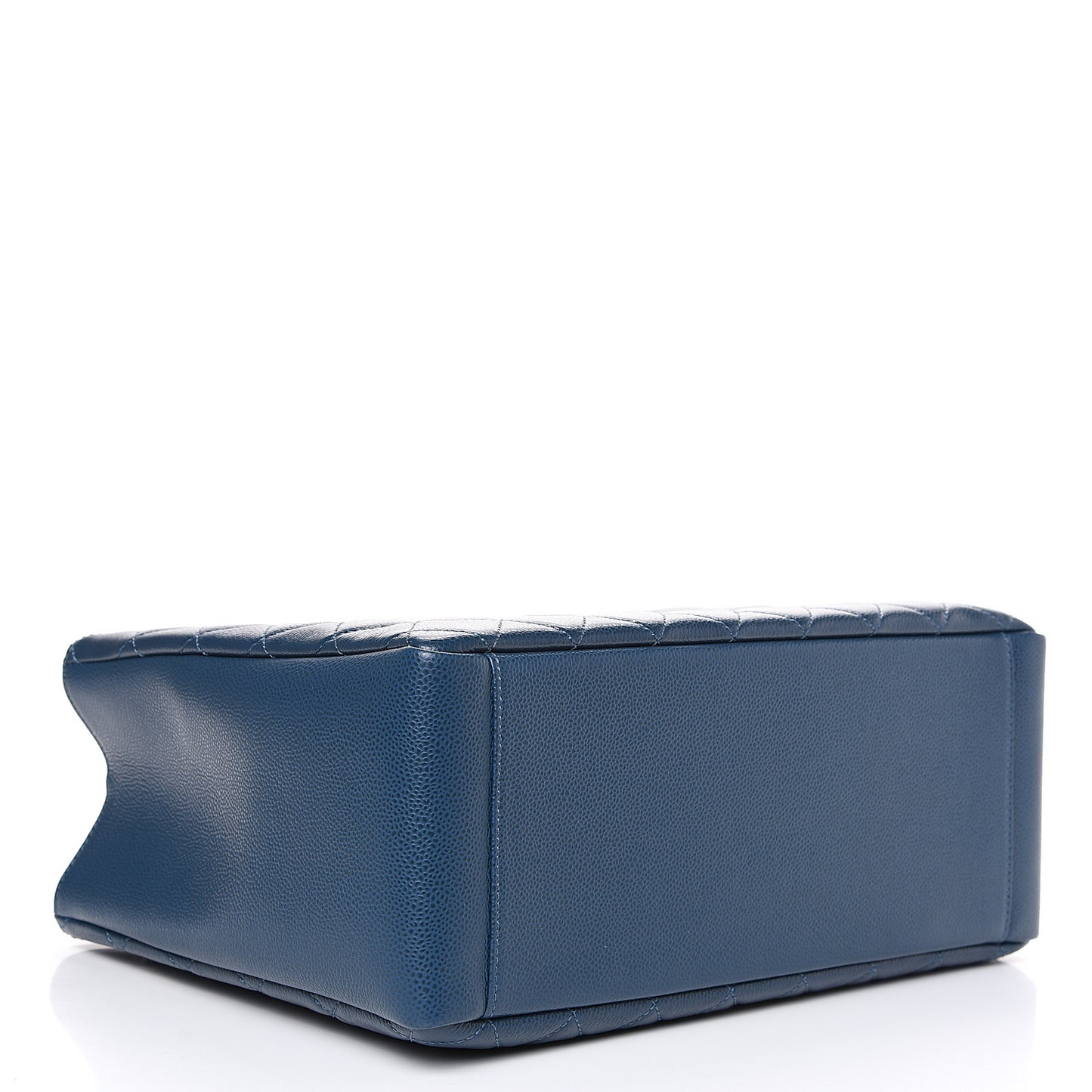 Caviar Quilted Grand Shopping Tote GST Navy Blue