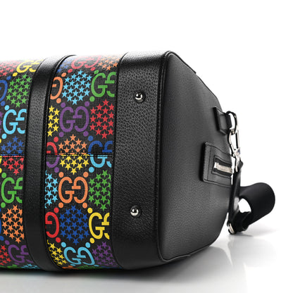 Gucci GG Supreme Monogram Psychedelic Duffle Bag Black Multicolor 9 of 9