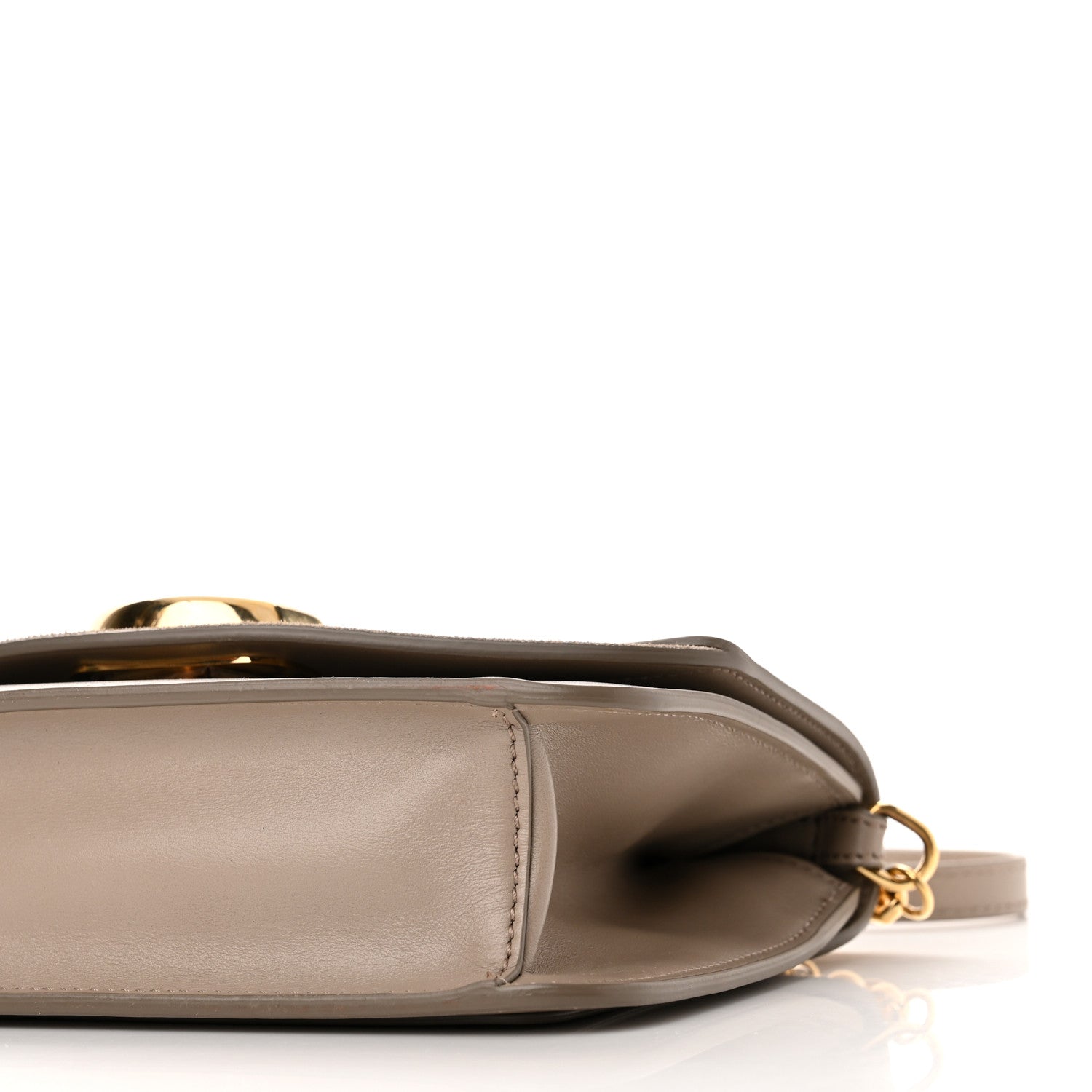 Chloe Calfskin Suede C Clutch With Chain Motty Grey 9 of 9