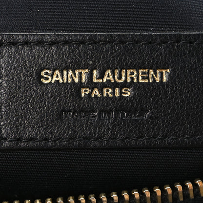 Saint Laurent Calfskin Y Quilted Monogram Medium Loulou Chain Satchel Black 7 of 11