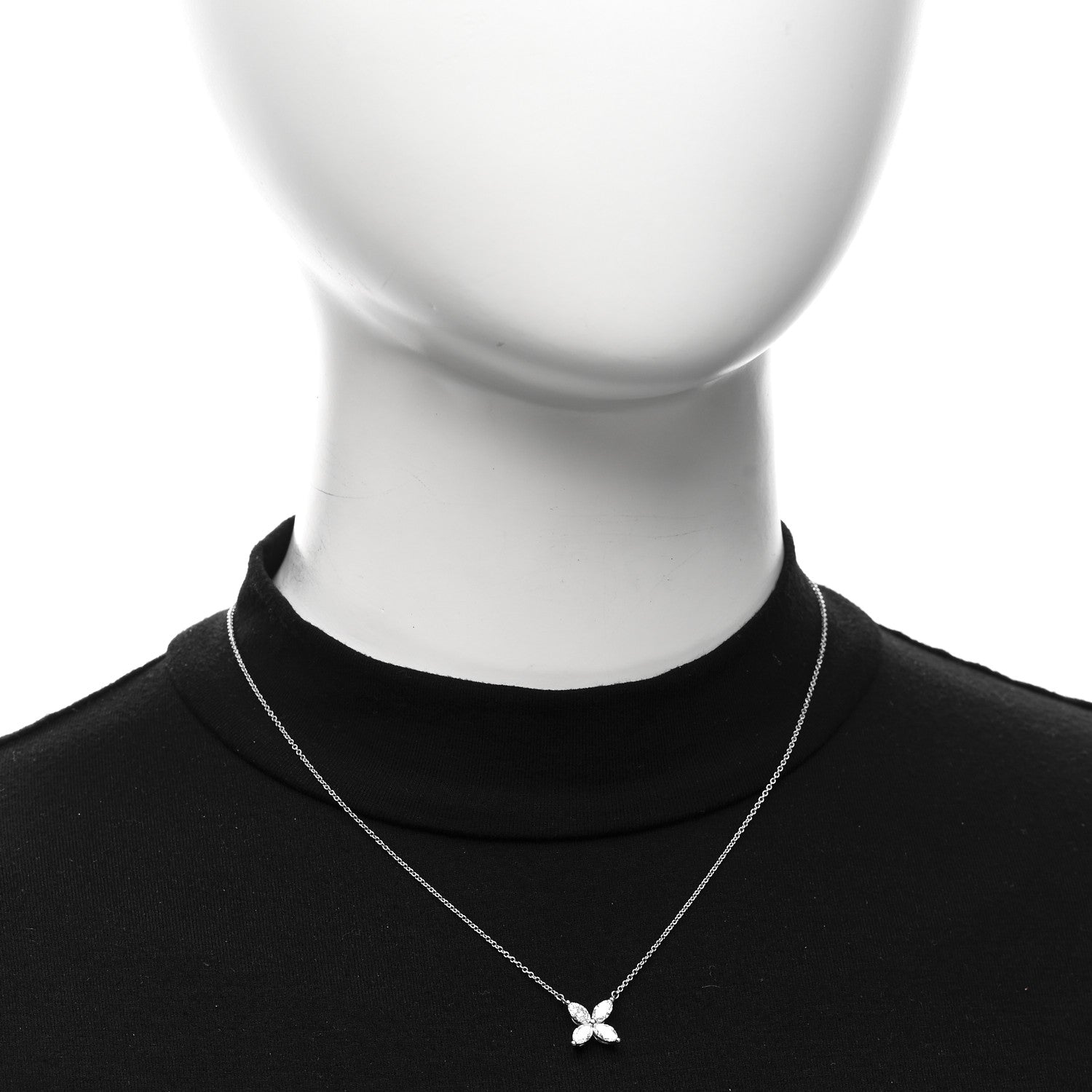 Tiffany Platinum Diamond Large Victoria Necklace 2 of 5
