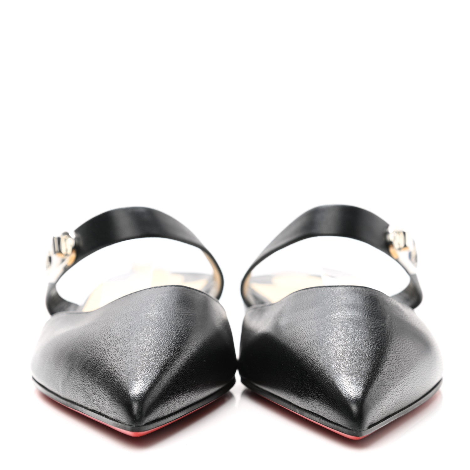 Christian Louboutin Nappa Choc Lock Flats 38 Black 2 of 7