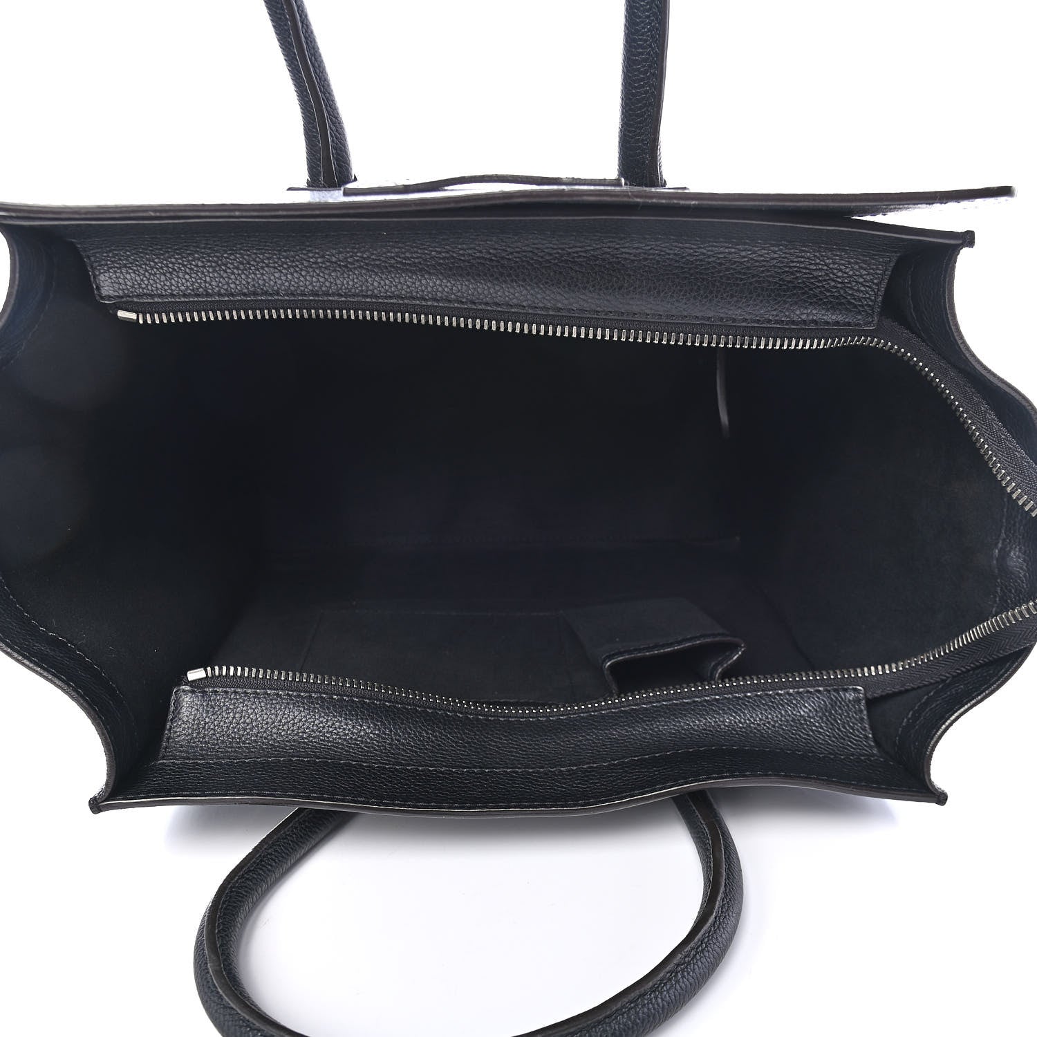 Celine Drummed Calfskin Mini Luggage Black 5 of 9