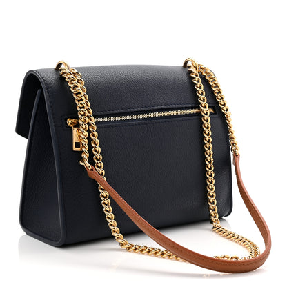 Louis Vuitton Soft Calfskin Mylockme Chain Bag BB Navy 2 of 9