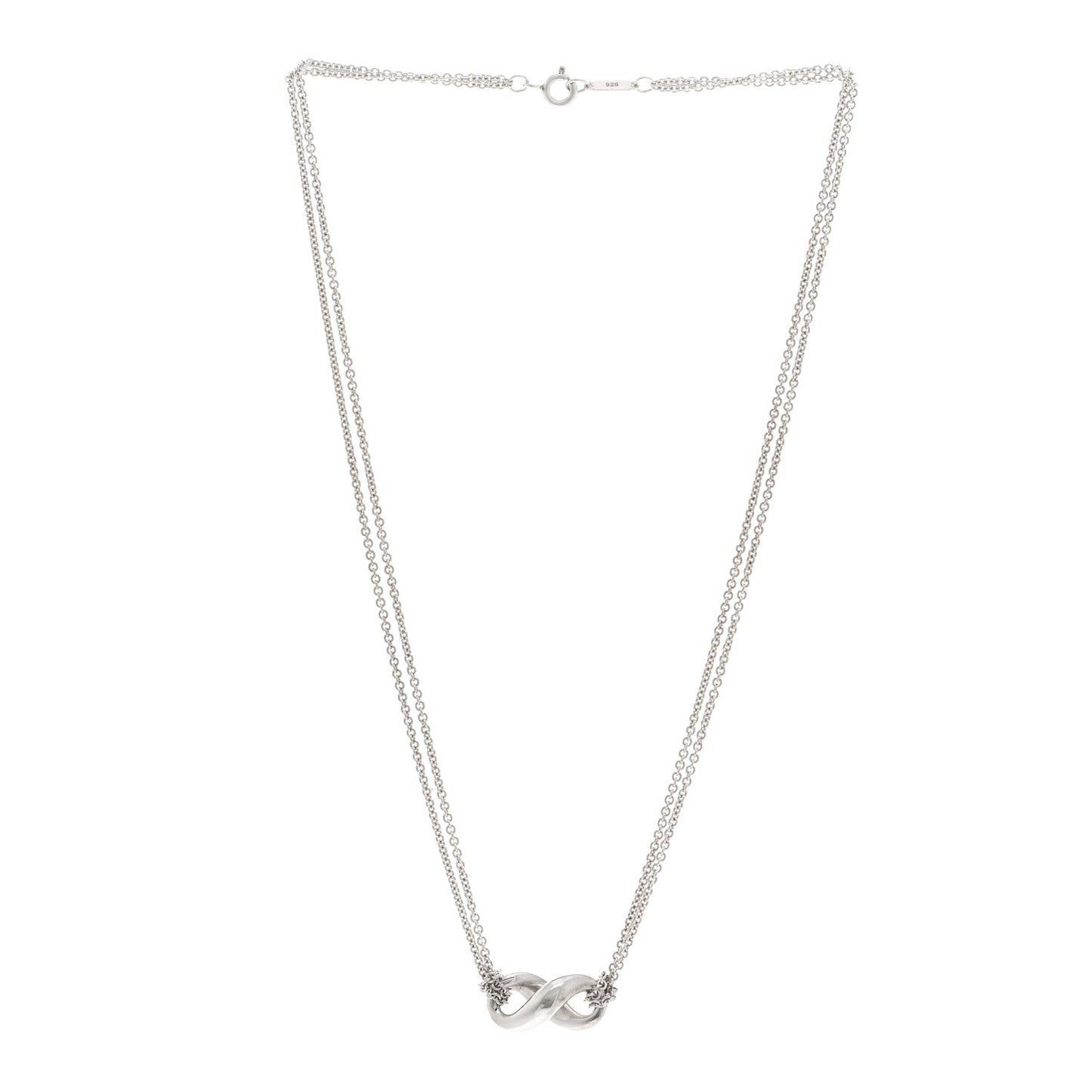 Sterling Silver Figure 8 Pendant Necklace