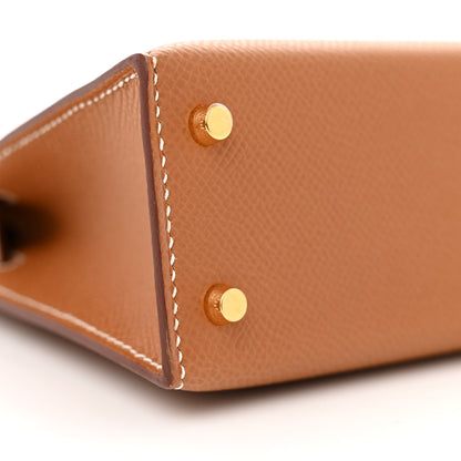 Hermes Epsom Mini Kelly Sellier 20 Gold 8 of 10