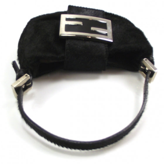 Calf Hair Baguette Black