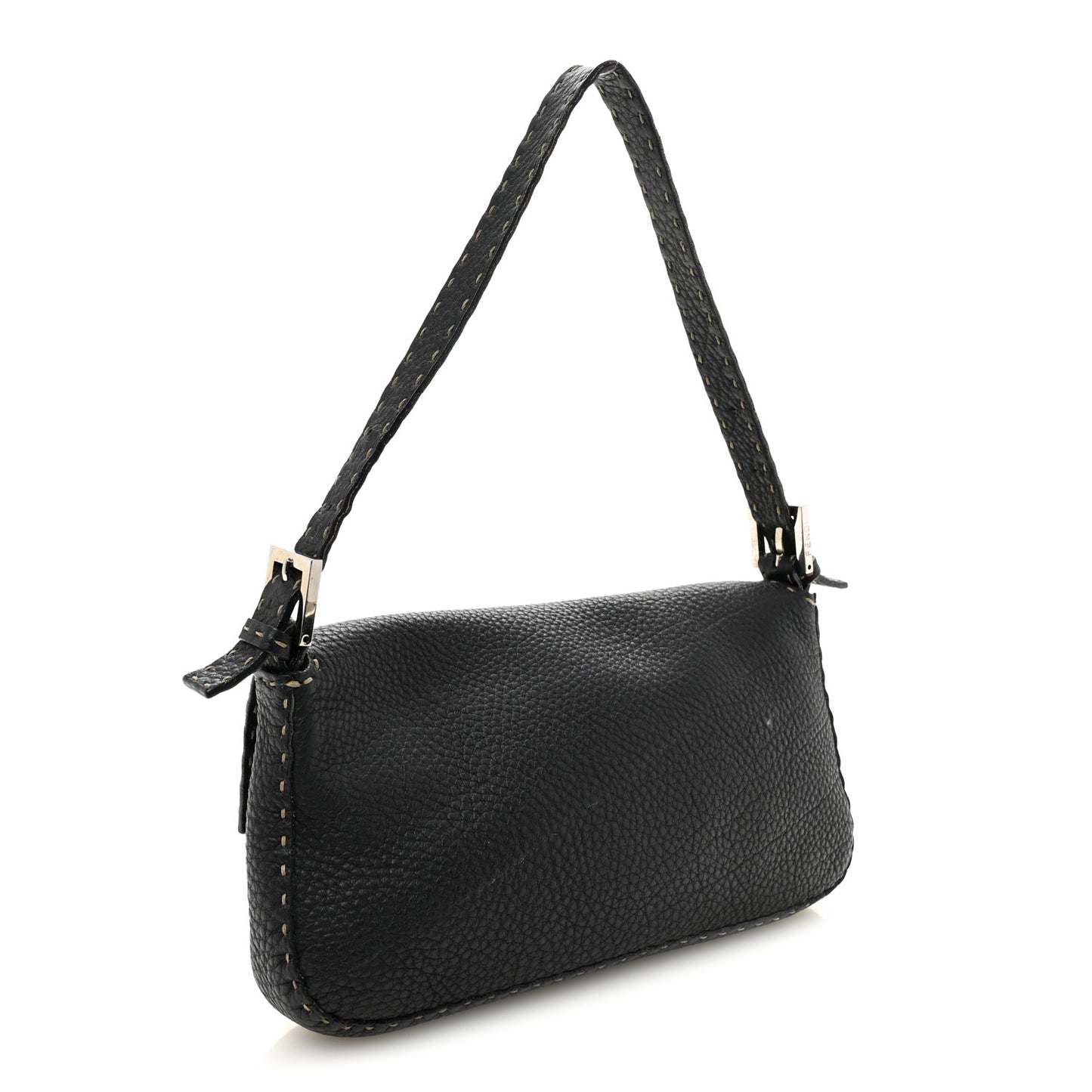 Calfskin Romano Selleria Baguette Black