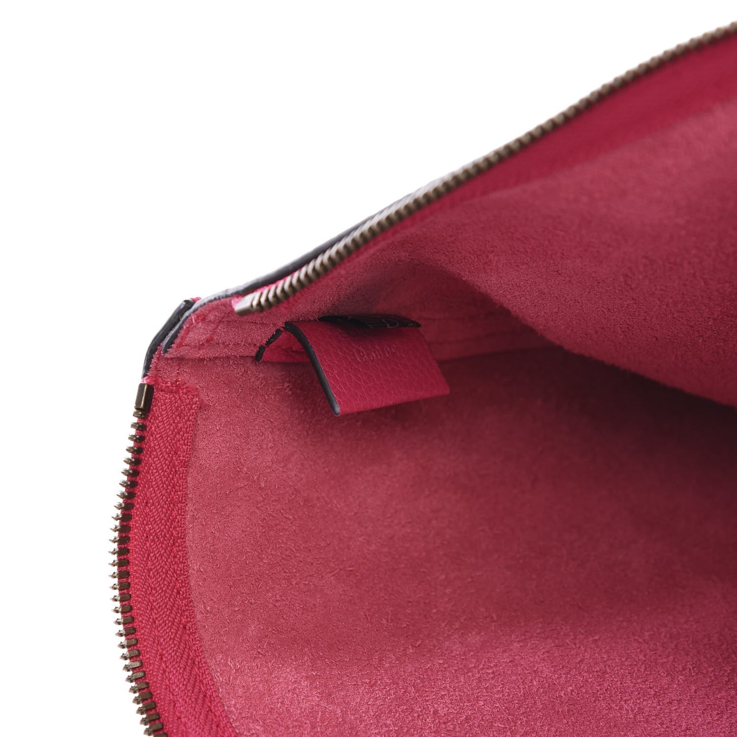 Pebbled Calfskin Medium Logo Portfolio Clutch Box Pink Green