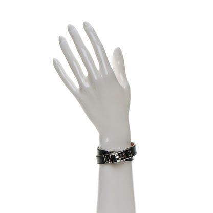 Hermes Chamonix Kelly Double Tour Bracelet XS Black 2 of 9