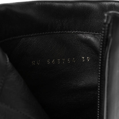 Saint Laurent Nappa Vendome Opyum 85 Ankle Boots 39 Black 8 of 10
