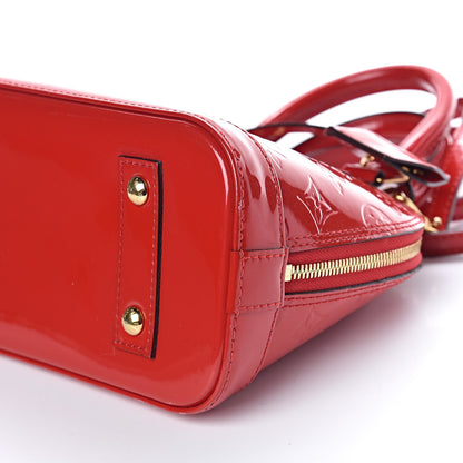 Louis Vuitton Vernis Alma BB Cherry 9 of 9