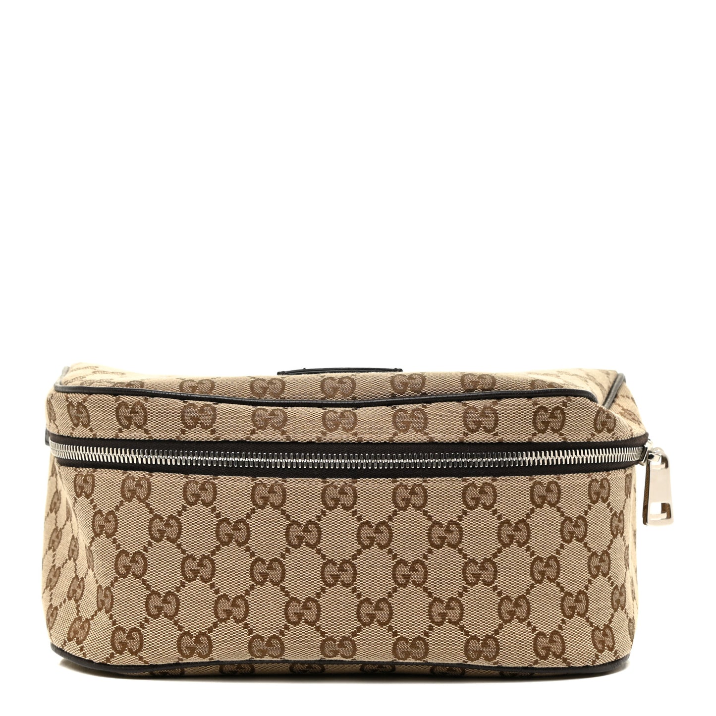 Monogram Dollar Calfskin Waist Pouch Beige Ebony Testa di Moro Marrone Scuro