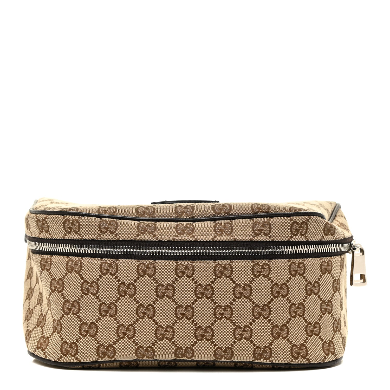 Gucci Monogram Dollar Calfskin Waist Pouch Beige Ebony Testa di Moro Marrone Scuro 1 of 13