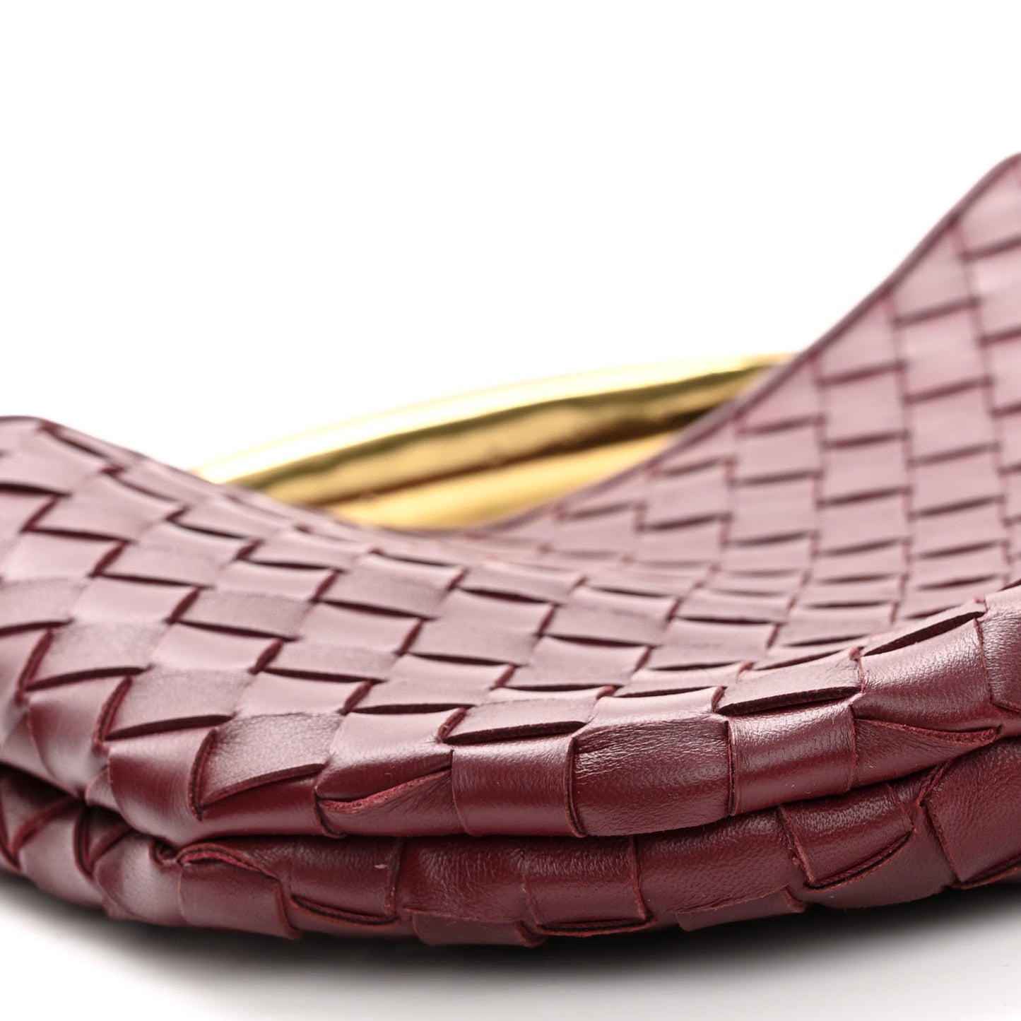 Nappa Intrecciato Sardine Bag Barolo