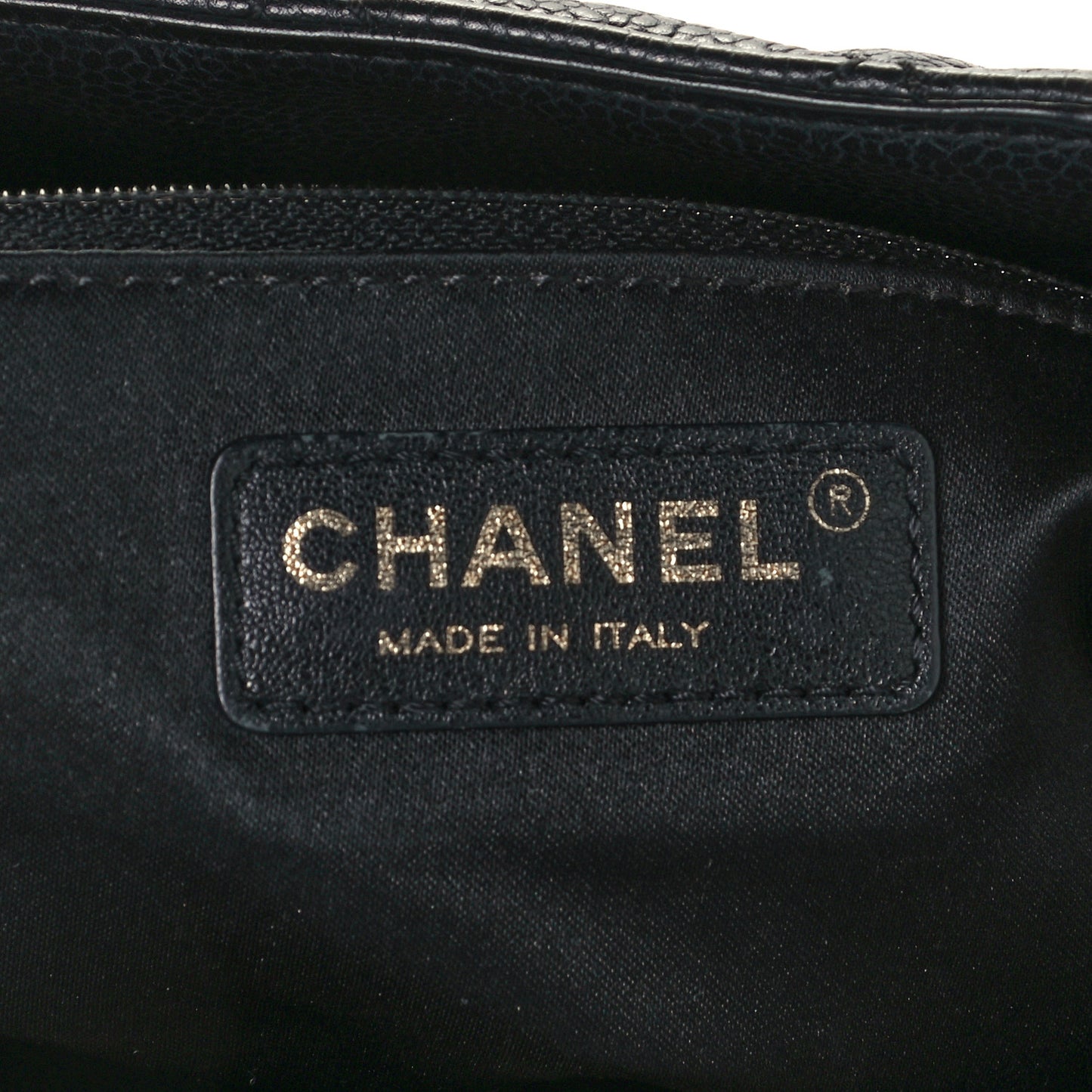 Caviar Quilted Grand Shopping Tote GST Black