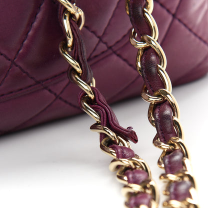 Chanel Lambskin Quilted Jumbo Single Flap Purple 11 of 15