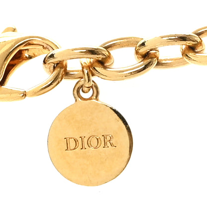 Christian Dior Metal Danseuse Etoile Chain Choker Necklace Gold 4 of 4