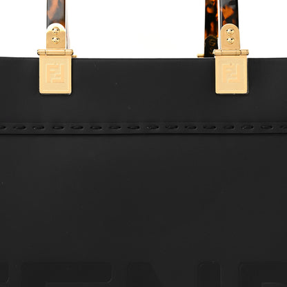 Fendi Vitello King Plexiglass Medium Fendi Sunshine Shopper Tote Black 7 of 13