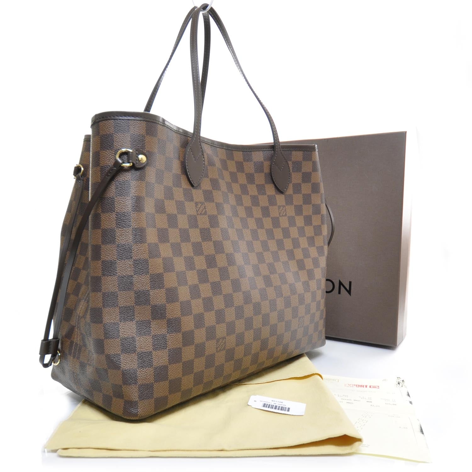 Louis Vuitton Damier Ebene Neverfull GM 2 of 4