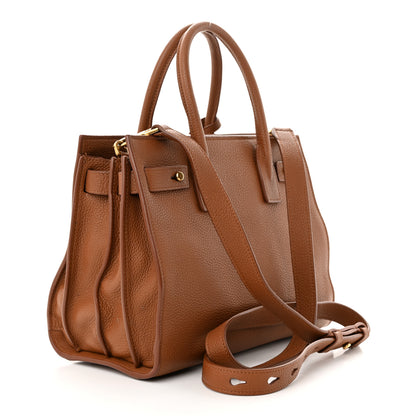 Saint Laurent Grained Calfskin Baby Sac De Jour Supple Canyon 3 of 11
