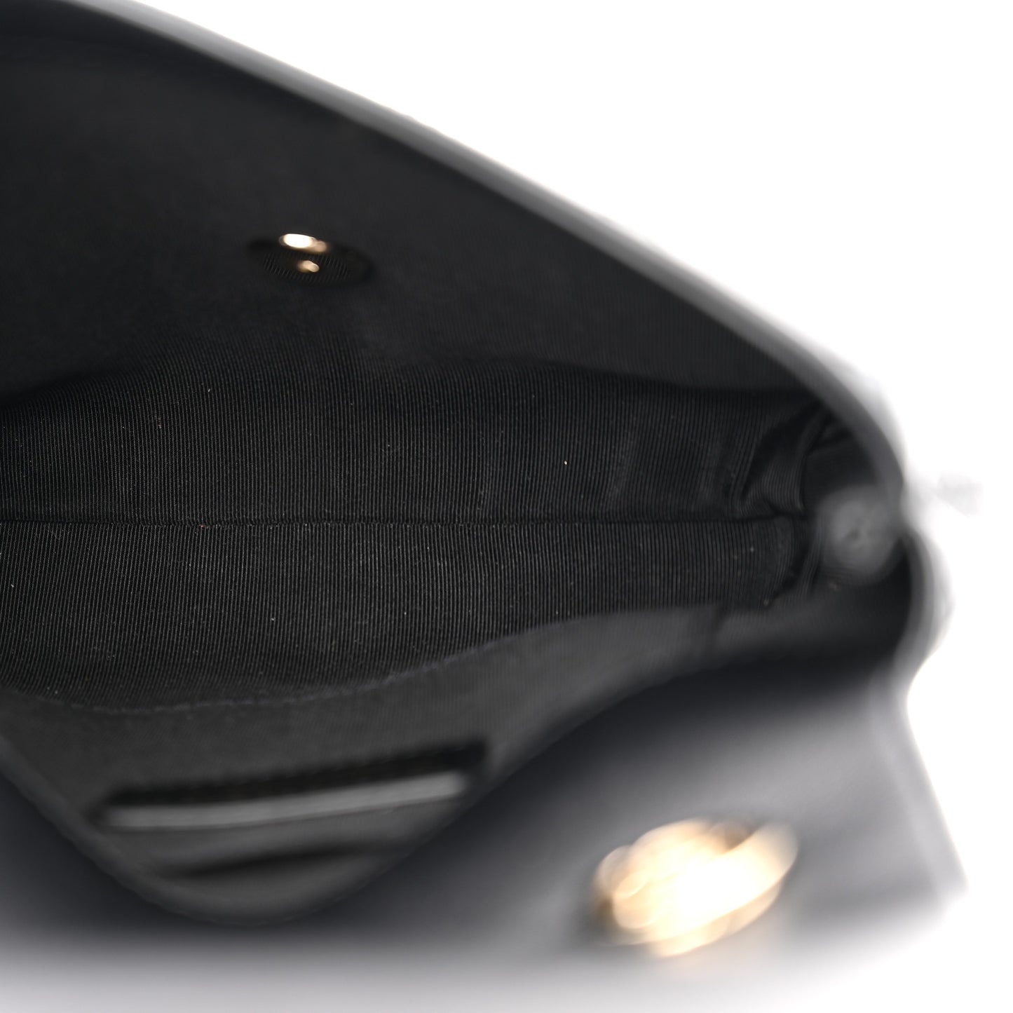 Calfskin Stitched Small Covered CC Flap Bag Black