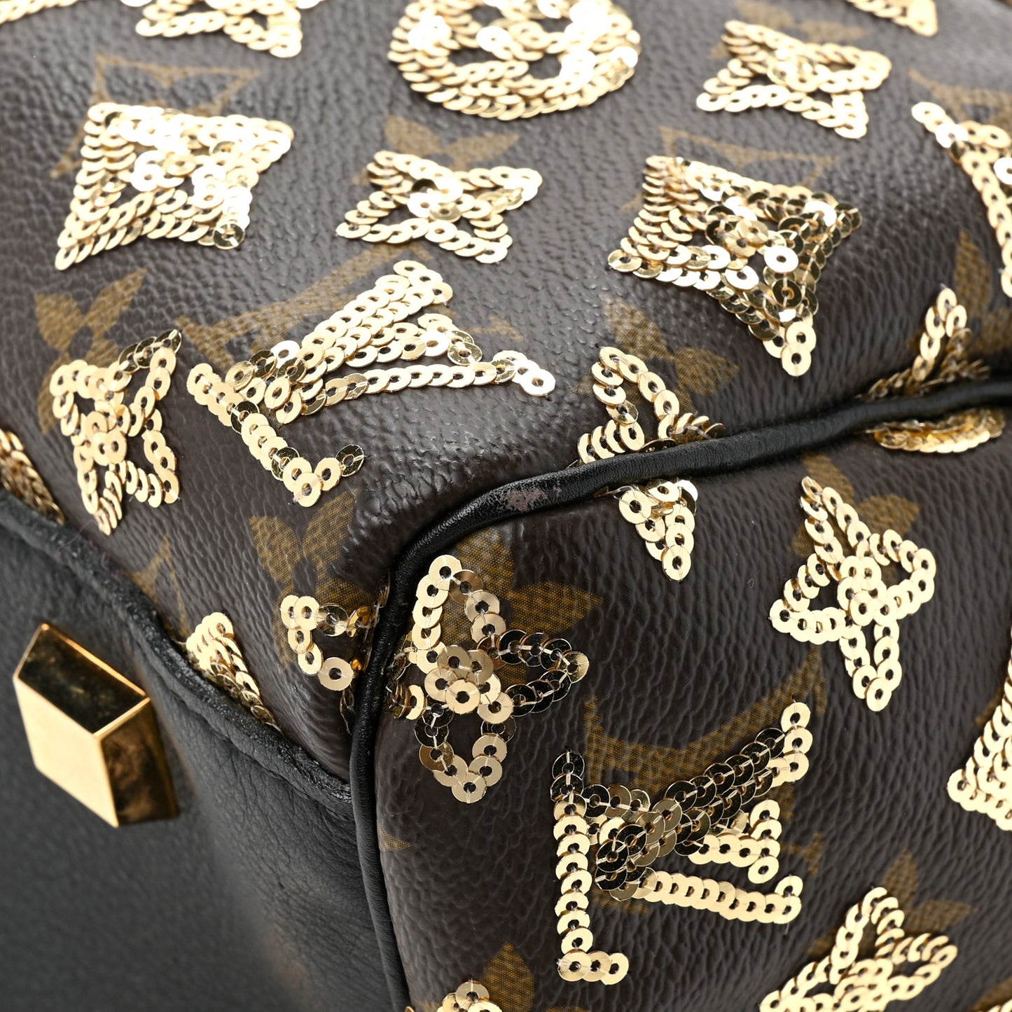 Monogram Sequins Eclipse Speedy 28 Gold
