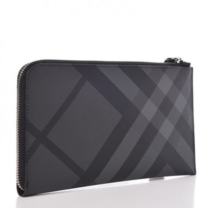 Burberry London Check Large Travel Wallet Black 3 of 9