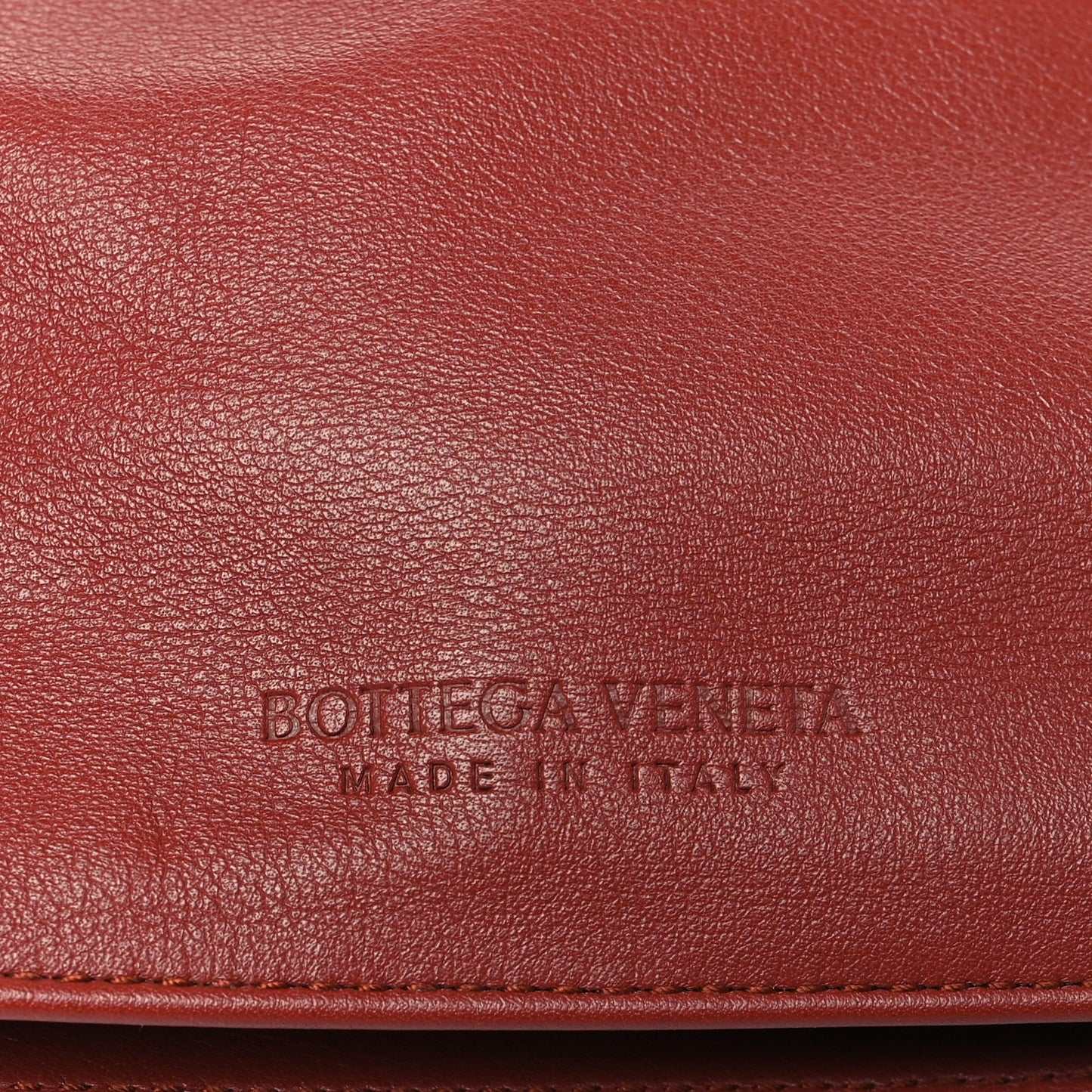 Supple Calfskin BV Twist Rust