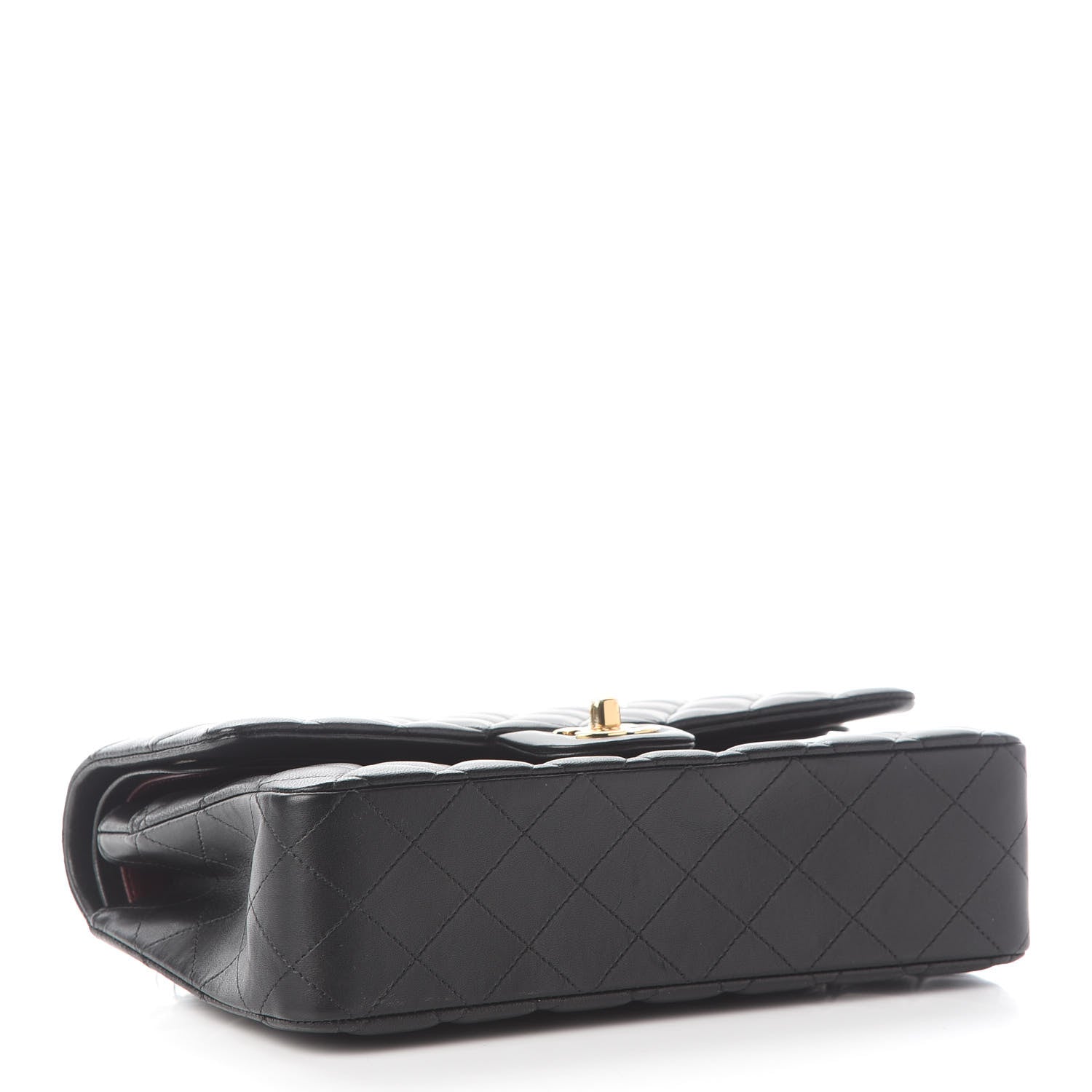 Chanel Lambskin Quilted Medium Double Flap Black 4 of 10