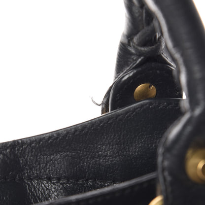 Balenciaga Agneau Laser Cut Cross Classic Gold Hardware City Grey 11 of 15