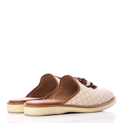 Christian Louboutin Calf Nappa Paille Matelasse Mens Youseffo Flat 41 Beige Cuoio 4 of 8
