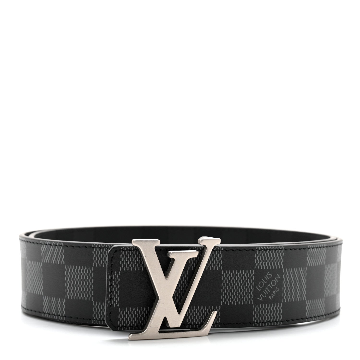 Louis Vuitton Damier Graphite Damier Infini 40mm LV Initiales Reversible Belt 95 38 Black 2 of 8